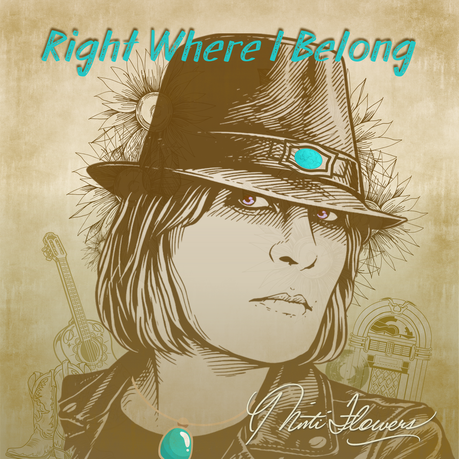 misti flowers right where I belong EP cover art