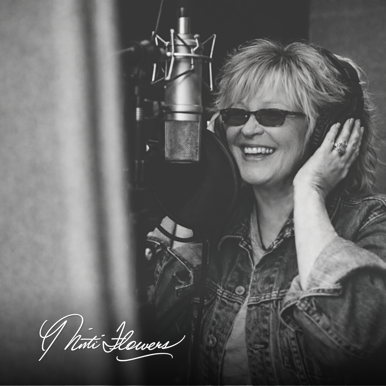 Misti Flowers in recording studio