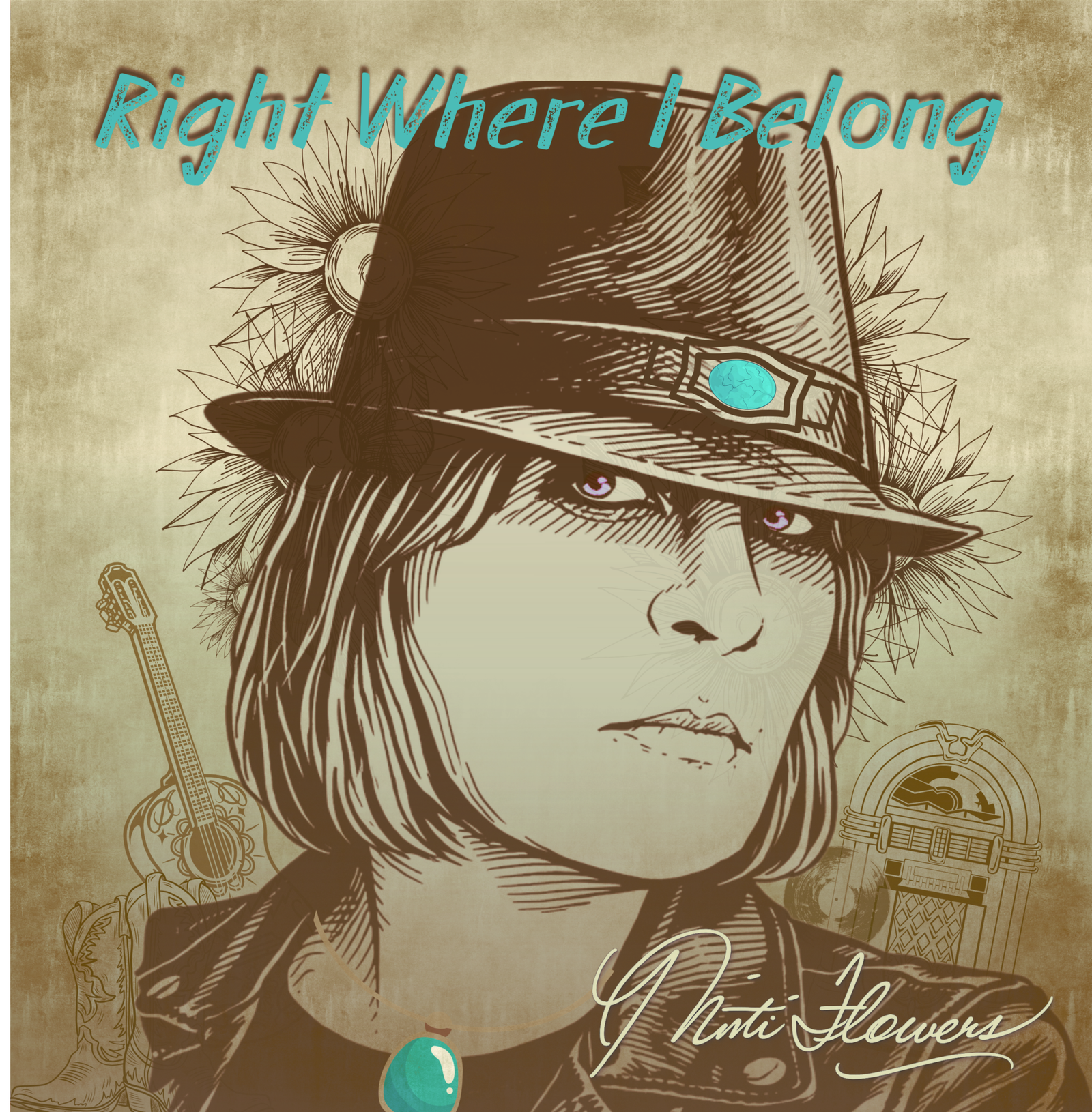 Right Where I Belong album cover by Misti Flowers
